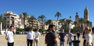 Nousiaisten lukion espanjan opiskelijat opintomatkalla Barcelonassa