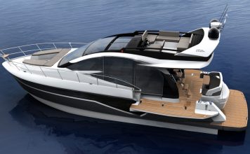 Veneilyn edelläkävijä Galeon 470 Skydeck on myös Naantalin Venemessujen vetonaula