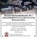 Raision Harmonikkakerho mainos