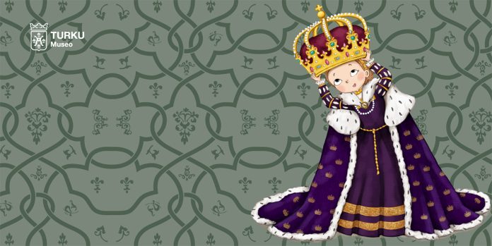 Prinsessan matka -luentosarja alkaa Turun pääkirjastolla. Kuvitus: Nadja Sarell / Turun museokeskus.