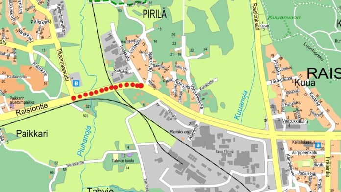Tie on suljettu välillä Tikanmaankatu –Teräskatu 10.– 11. kesäkuuta. Kiertotie järjestetään Kaanaantien, Turun kehätien ja Raisionkaaren kautta.