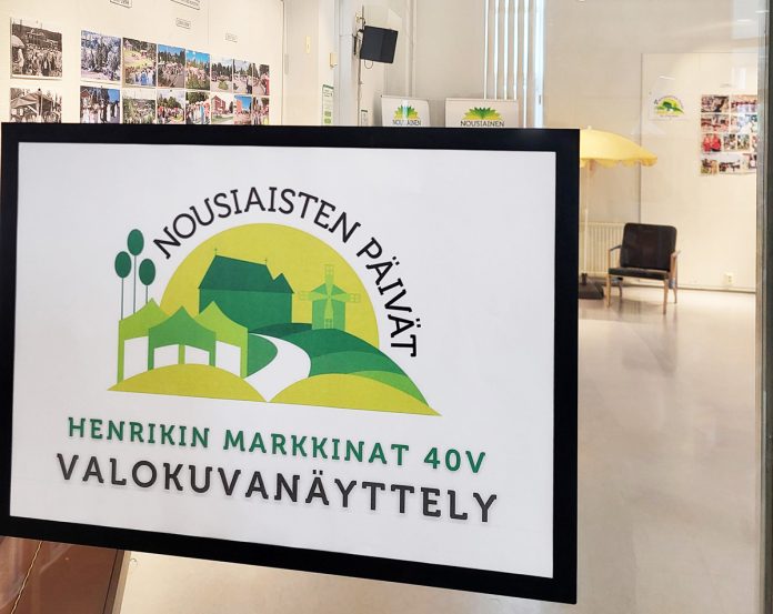Nousiaisten Päivät 40 vuotta -juhlanäyttely on esillä Nousiaisten kirjastolla elokuun ajan.