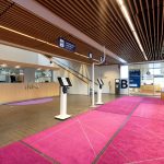 Turun virastotalon aula ja ilmoittautumispiste. kuvaaja senaatti kiinteistöt