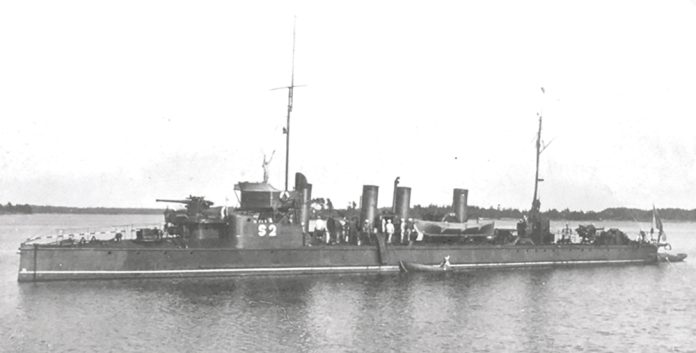 Torpedovene S2 web kuva SA-kuva S2 lopullisessa asussaan vuosina 1922–25. Kuva: SA-kuva.