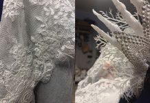 Kurkistus kulisseihin | Lumikuningatar tarjoaa haastetta puvun tekijälle Kurkistus kulisseihin: Yksityiskohtia uudesta Lumikuningatar-puvusta. Kuvat: Marjo Haapasalo.