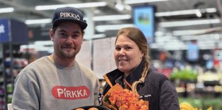 K-Supermarket Maskun kauppiaiden saappaisiin astuvat Sampsa ja Rebekka Mäki Sampsa ja Rebekka Mäki aloittavat K-Supermarket Maskun kauppiaina. Kuva: K-ryhmä.
