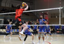 Akaa haki helpot pisteet Loimulta Raision Loimun vastustajaksi sunnuntai-illan peliin asettui Akaa-Volley. Kuva: Hannu Tuominen.