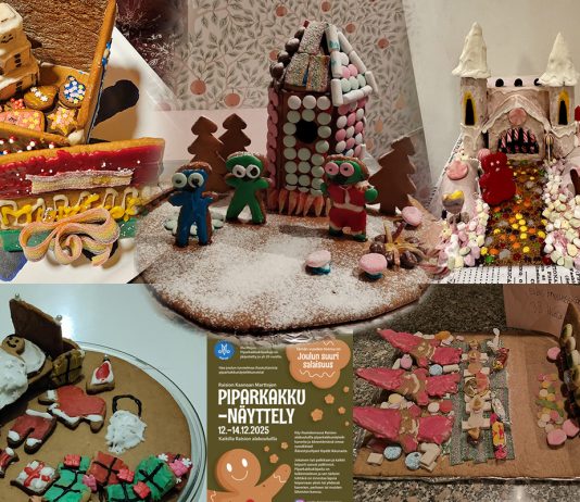 Kaanaan Marttojen piparkakkukilpailuun osallistui ennätysmäärä leipureita Kaanaan Marttojen piparkakkunäyttelyn 25. juhlavuonna kilpailuun osallistui ennätysmäärä leipureita. Kuvat: Raision Kaanaan Martat..