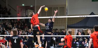 Raision Loimulle kauden avausvoitto paikallisvastustaja TUTO Volleyta vastaan Raision Loimu veti pidemmän korren TUTO Volleyta vastaan 10.12. pelaamassaan paikallisottelussa. Kuva: Hannu Tuominen.
