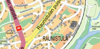 Raunistulassa Lyylintiellä otetaan ajonestopollarit käyttöön Turun Lyylintie. Kuva: Turun liikennekeskus.
