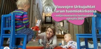 Taaperoiden Joulutanhut päättää konserttisarjan Vauvojen Urkujuhlat. Kuva: Turun tuomiokirkkoseurakunta.