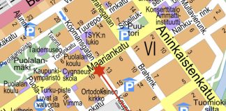 Pikkulaskiainen-opiskelijatapahtuma valloittaa Kauppiaskadun ja Kauppatorin Kauppiaskatu. Kuva: Turun liikennekeskus.