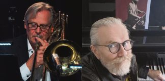 Jazzia ja rakkautta saaristoa kohtaan Galtby Duo esiintyy Raision Kirjastotalon Martinsalissa. Kuva: Galtby Duo.