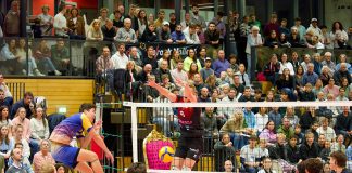 Raision Loimulle muutoksia valmennukseen ja huippukiinnitys pelaajistoon tuleville kausille Barock Volleys MTV Ludwigsburg passarinaan Tomi Saarinen. Vastassa cerebricks Volley Goats. Kuva: Anselm Berg.