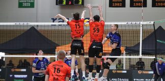 Raision Loimu lopetti kauden ilmiliekeissä Raision Loimu kohtasi Lempo-Volleyn viidennessä ja viimeisessä karsintasarjan ottelussa 21. huhtikuuta voitokkain tuloksin. Kuva: Hannu Tuominen.