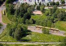 Turun kaupunginhallitus esittää toukokuussa kokoontuvalle valtuustolle raitiotien rakentamista Turun Jaaninoja. Kuva: Turun Raitiotieallianssi.