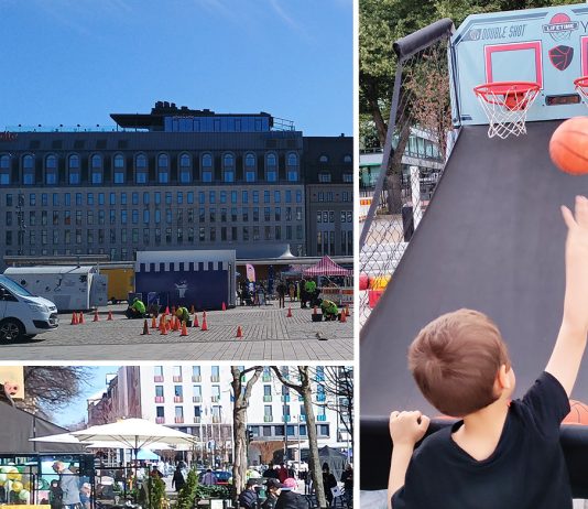 Rauhaa & Respektii toimii kiusaamisväkivallan ehkäisijänä Turun Kauppatori. Kuva: Turun Seutusanomien arkisto / Katariina Mäkinen-Önsoy.