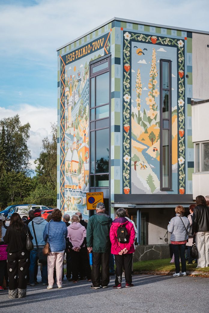 Paimio 700 -juhlavuosimuraalin julkistus 22.8.2025. Kuva: Kenneth Strömberg.