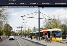 Raitiotieinvestointia käsitellään valtuustossa 18.5. Turun kaupunginvaltuuston ratikkalive. Havainnekuva: Turun Raitiotieallianssi.