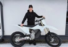 Miro Varjonen suuntaa sähköpyörällään Ranskan supercrossin ulkoradoille Turkulainen Miro Varjonen Stark Varg -sähkömoottoripyöränsä kanssa. Kuva: Miro Varjosen tiedotus.