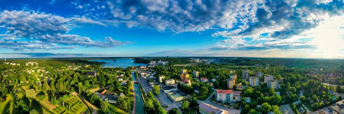 näkymä Paraisten kaupungissa