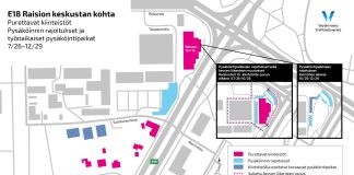 Useiden rakennusten purkutyöt alkavat Raision keskustassa