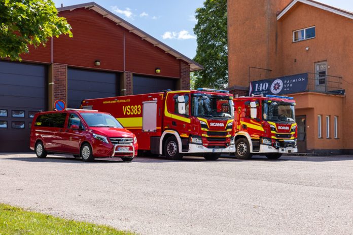 Pelastustoimintaa Paimiossa 140 vuotta -näyttely. Kuva: Paimion VPK.