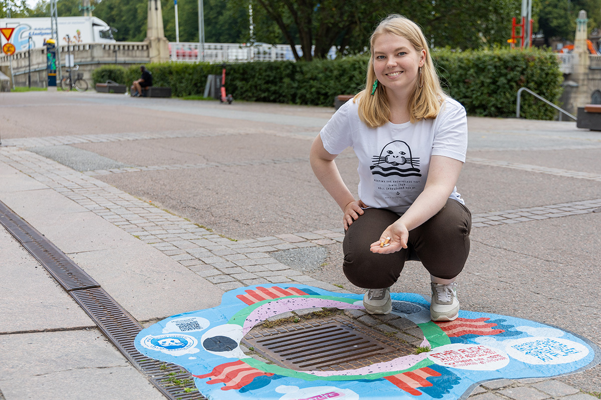Turun kaupunki on jälleen mukana Pidä Saaristo Siistinä ry:n Mahanpuruja muovista -kampanjassa. Kuva: Veera Säilä / Pidä Saaristo Siistinä ry.