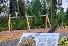 Nousiainen on saanut uuden leikkipuiston Karhunperkon uusi leikkipuisto on valmis. Kuva: Nousiaisten kunta.