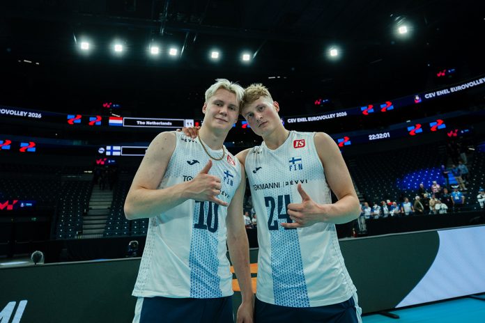 Nooa ja Luka Marttila web kuva Linnea Laatikainen Nooa ja Luka Marttila. Kuva: Suomen Lentopalloliitto / Linnea Laatikainen.