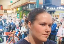 EM-kultamitalisti Silja Kososta juhlittiin kotikaupungissa Silja Kososen kultajuhlat Kauppakeskus Myllyssä 9. syyskuuta. Kuva: Ragip Önsoy / Turun Seutusanomat.