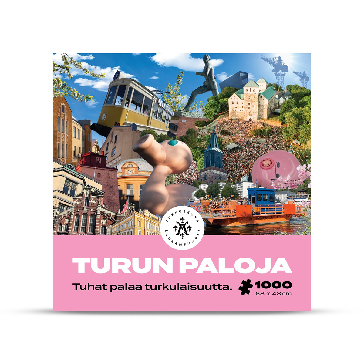 Turkuseura on julkaissut uuden Turku-palapelin. Turun paloja -peli kertoo Suomen vanhimman ja upeimman kaupungin tarinan pala kerrallaan. Tuhannen palan turkulaisuuspakettia ovat olleet ideoimassa turkuseuralaiset.