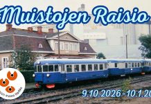 Paikallishistoriaa Harkossa Lättähattu Raision rautatieasemalla. Kuva: Mika Rantala, 1997. Raision museo Harkko, Kotiseutukokoelma.