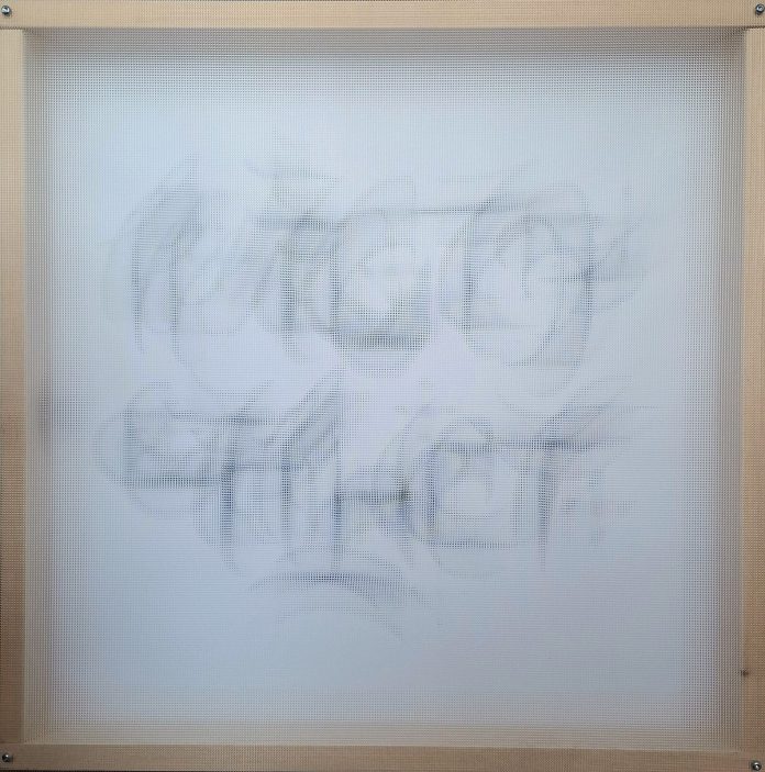 Kirsi-Marja Mobergin teos Smoke signals 1 (mixed media).